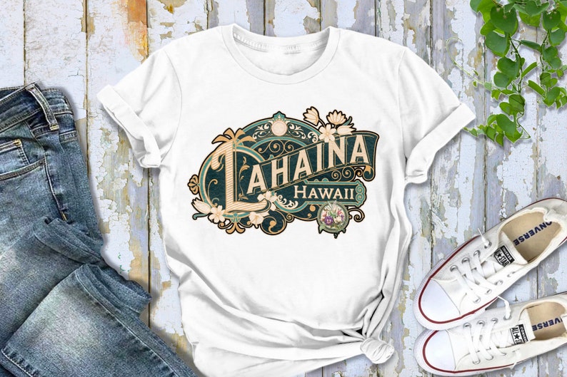Lahaina Shirt Tshirt Gift Him Her Hawaii Tee City Home Vacation State Unisex Adventure Women Men Shirt Road trip Vintage Antique Style Tee image 3