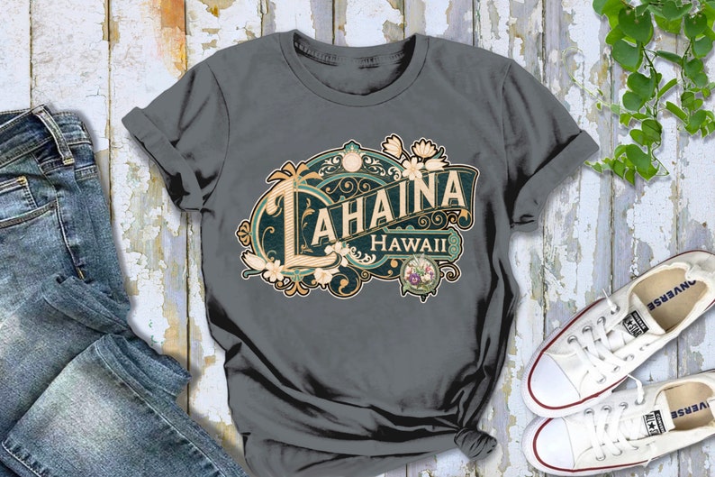 Lahaina Shirt Tshirt Gift Him Her Hawaii Tee City Home Vacation State Unisex Adventure Women Men Shirt Road trip Vintage Antique Style Tee image 5