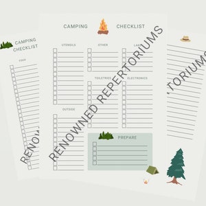 4 Tage Wochenende Camping Checkliste und Menü