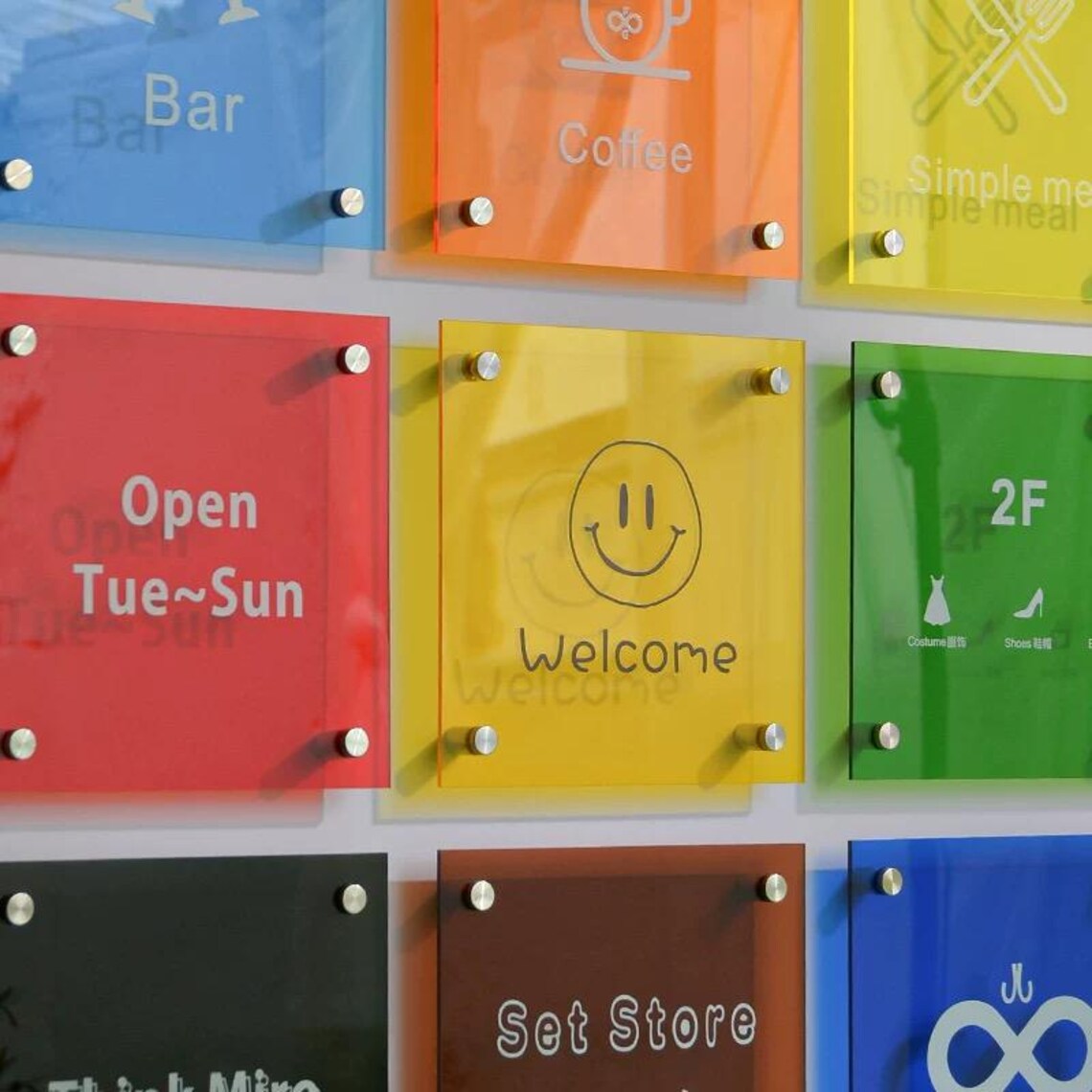 Custom Acrylic Directory Sign | Professional Wayfinding Board | Office ...