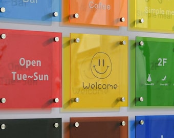 Custom Acrylic Directory Sign | Professional Wayfinding Board | Office Directory Plaque | Business Information Sign | Wall Mounted Guide