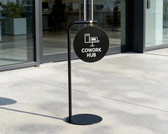 Weatherproof Sidewalk Sign Board, Heavy Duty Outdoor Advertising A Frame, Portable Business Menu Display Stand