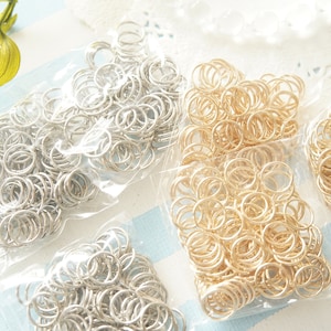 100 Stück AZ1180 Biegeringe/Spaltringe/Light Gold Farbe (10mm).