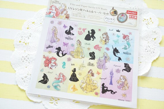 Clear Film And Paper Sheet For Resin Craft Disney Princess Etsy