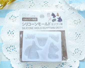 Silicone Mold for UV Resin /Egyptian Gods (6.5cm5cm ) ML100