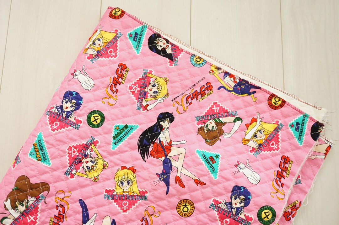 Vintage Sailor Moon Quilt Stoff/ Rosa 8096cm No.022 Etsy.de