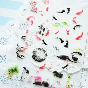 Clear Film Sheet for Resin Craft / Gold Fish / SH046