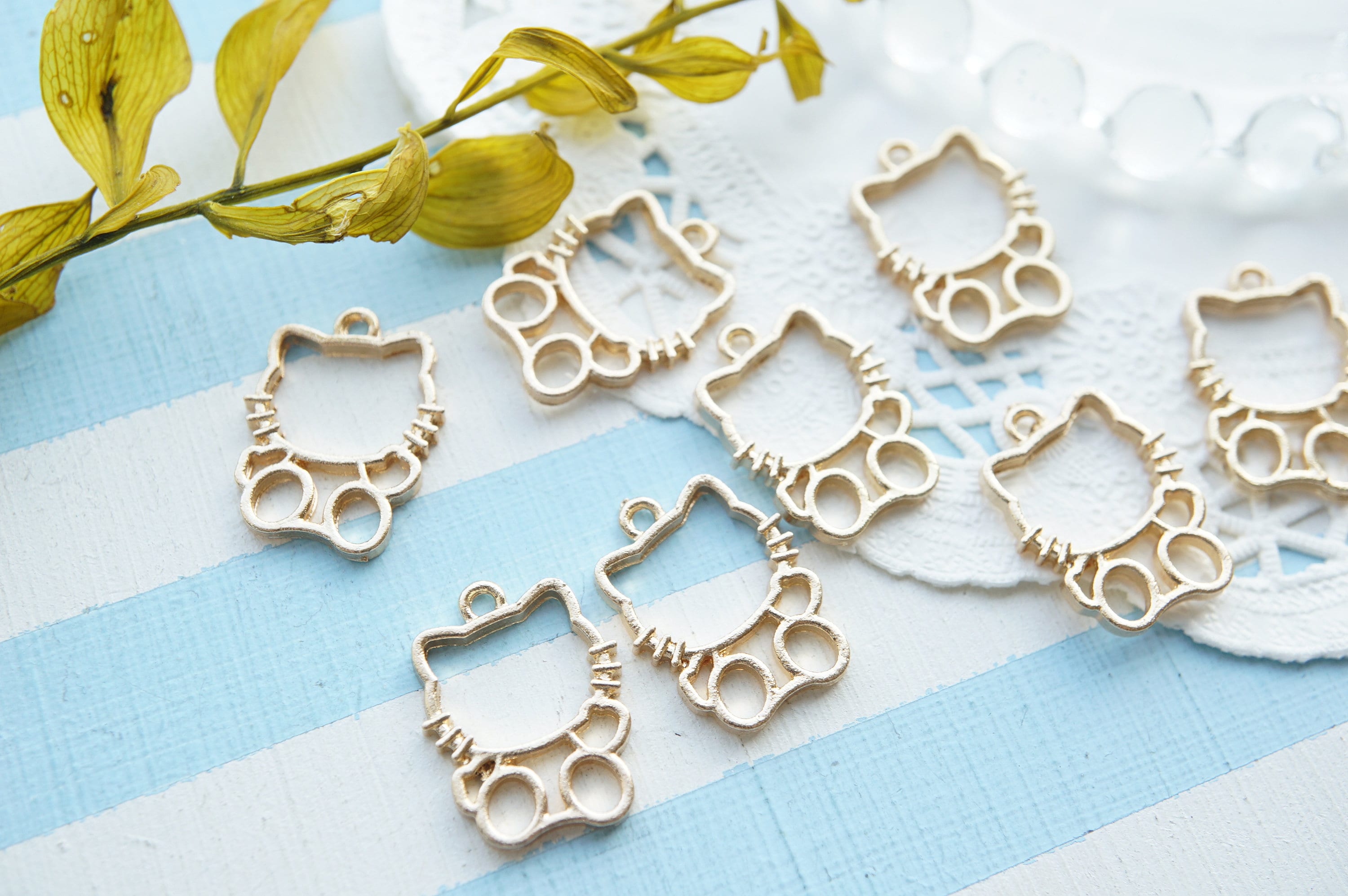 5 Pcs Open Back Bezel Charms/kitty Cat Doll (16mm20mm) AZ1456 - Etsy