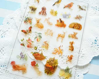 Clear Film Sheet for Resin Craft / Animals Flowers..etc / SH012