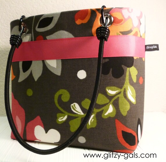 Items similar to NEW Bailey BUNGEE CORD handles Bag Mod Spring Clarise