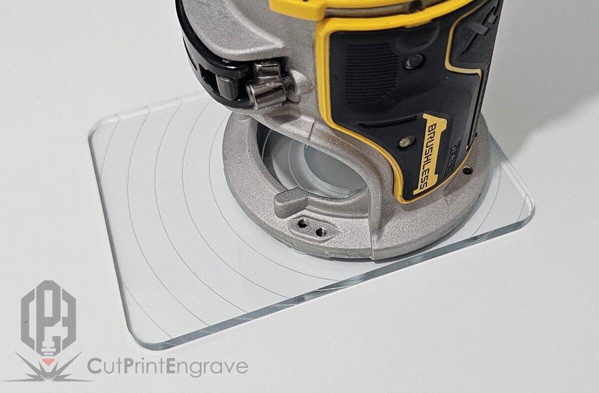 Rectangular Shape Router Base Plate for Dewalt Dcw600 Dcw604 D26200 - 7 ...