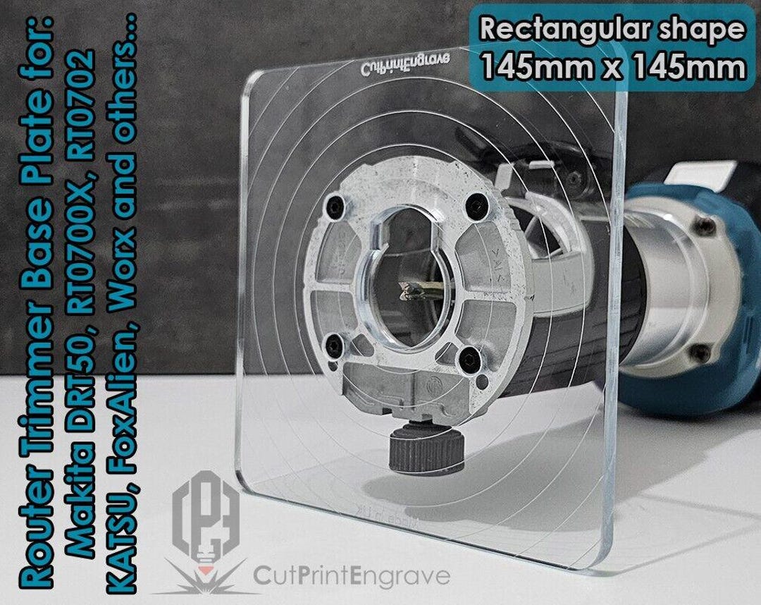 Rectangular Router Base Plate for Makita Drt50 Rt0700x Rt0702 Katsu ...
