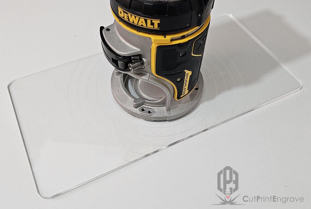 Rectangular Shape Router Base Plate for Dewalt Dcw600 Dcw604 D26200 - 7 ...