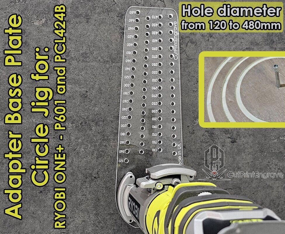 Large Circle Jig 4 Ryobi One+ 18v P601 Pcl4424 Cordless Plunge