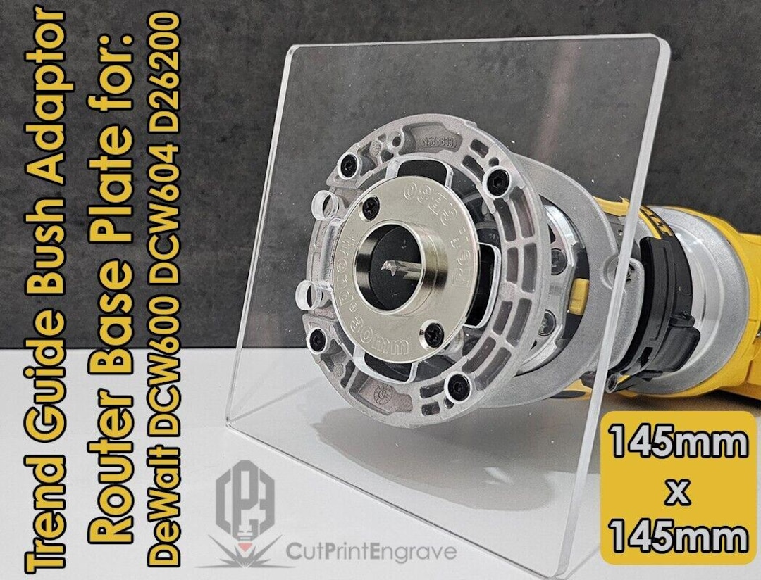 Trend Router Reducing Bush Dewalt Dcw600 Trimmer Router Trend Guide Bush Adaptor Base Plate ...
