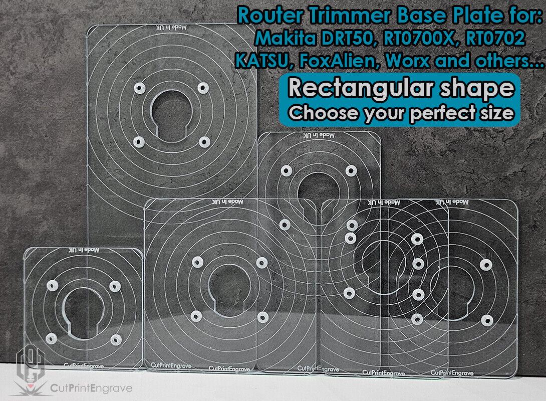Rectangular Router Base Plate for Makita Drt50 Rt0700x Rt0702