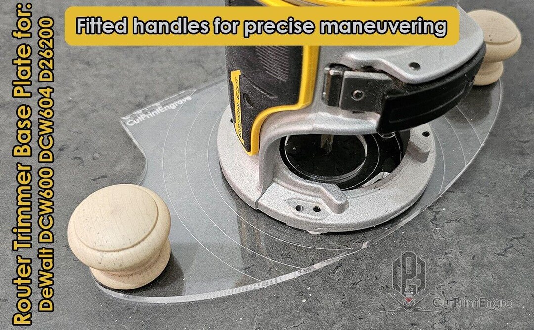 Handle Dewalt Square Trimmer Router Base Plate for Dcw600 Dcw604 D26200 ...