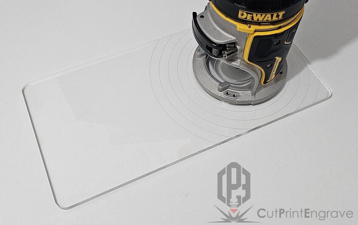 Rectangular Shape Router Base Plate for Dewalt Dcw600 Dcw604 D26200 - 7 ...