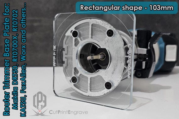リッドトレー Rectangular Router Base Plate for Makita Drt50 Rt0700x Rt0702