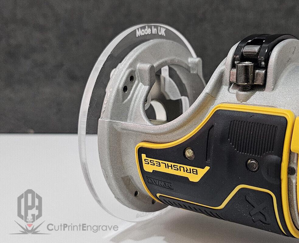 Dewalt Dcw600 Trimmer Router Trend Guide Bush Adaptor Base Plate - 4 ...