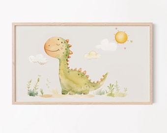 Dinosaur Art for Samsung Frame TV | Children's Room Decor (Digital Download)
