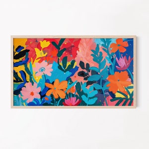 Frame TV Art | Colorful Plants Digital Download for TV | Stylish Plant Art For Frame TV | Instant Digital Download