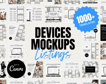 Etsy Shop Branding Kit: Mockup-sjablonen voor apparaten (digitale download)
