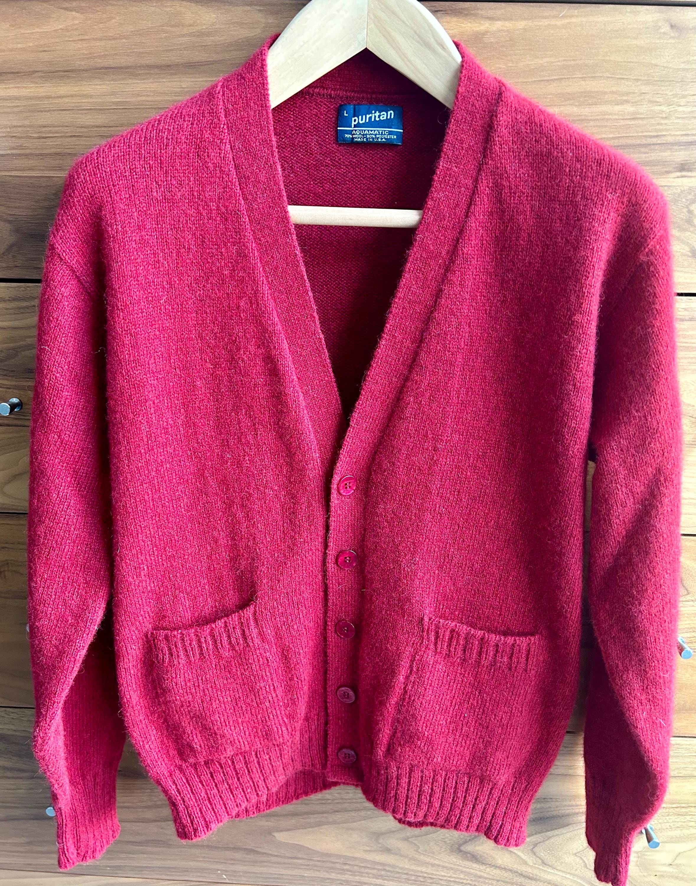 Puritan Cardigan Sweater - Etsy
