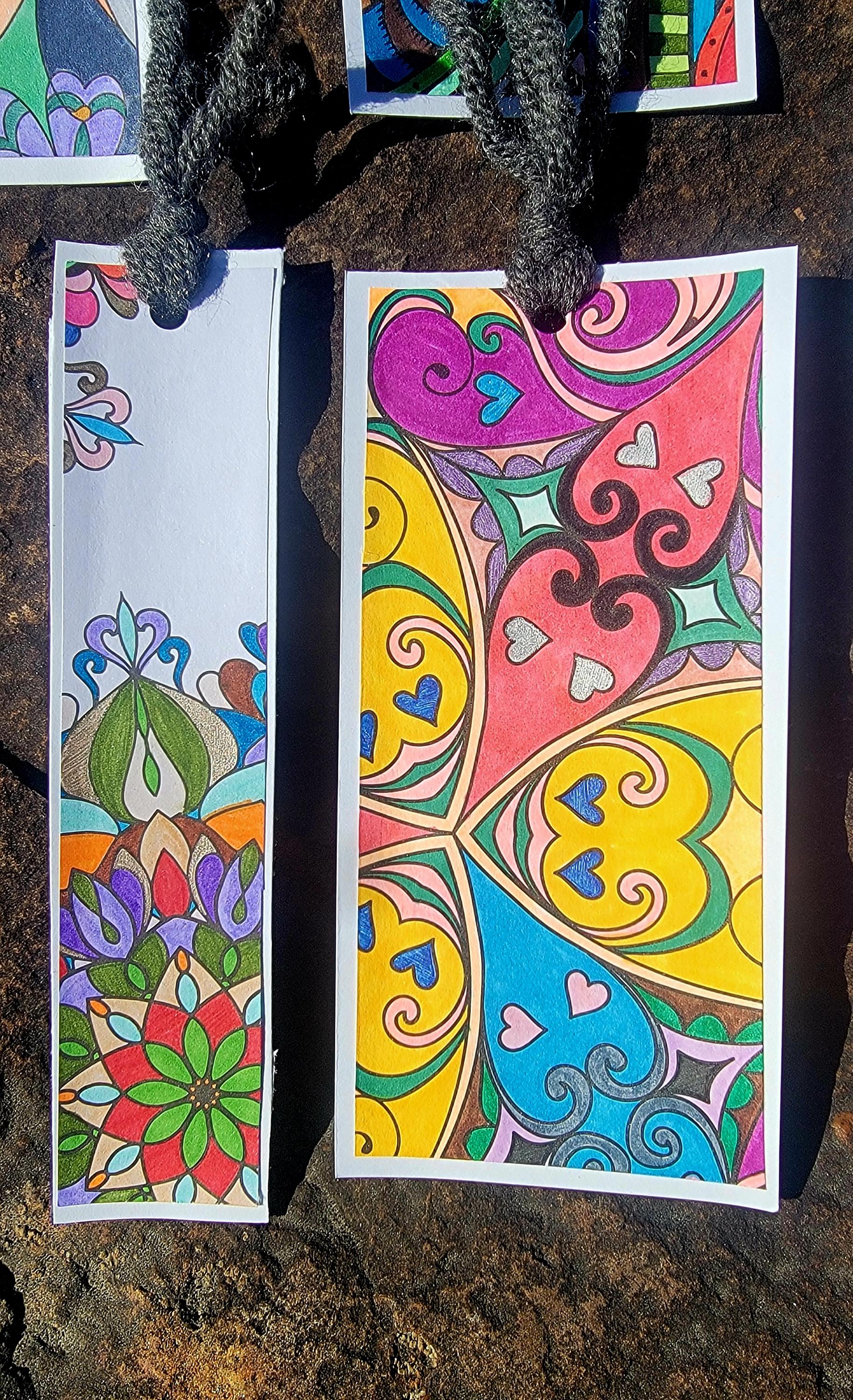 Hand Color Paper Handmade, Hand Colored Paper Bookmark - Etsy