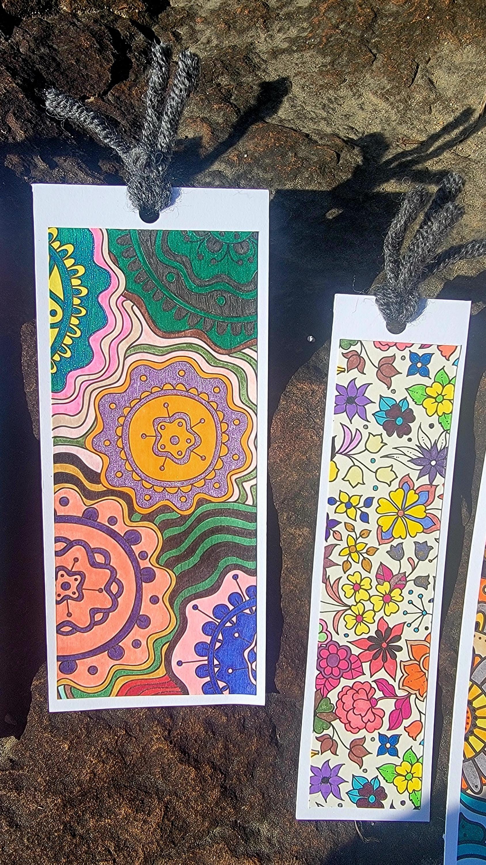 Hand Color Paper Handmade, Hand Colored Paper Bookmark - Etsy