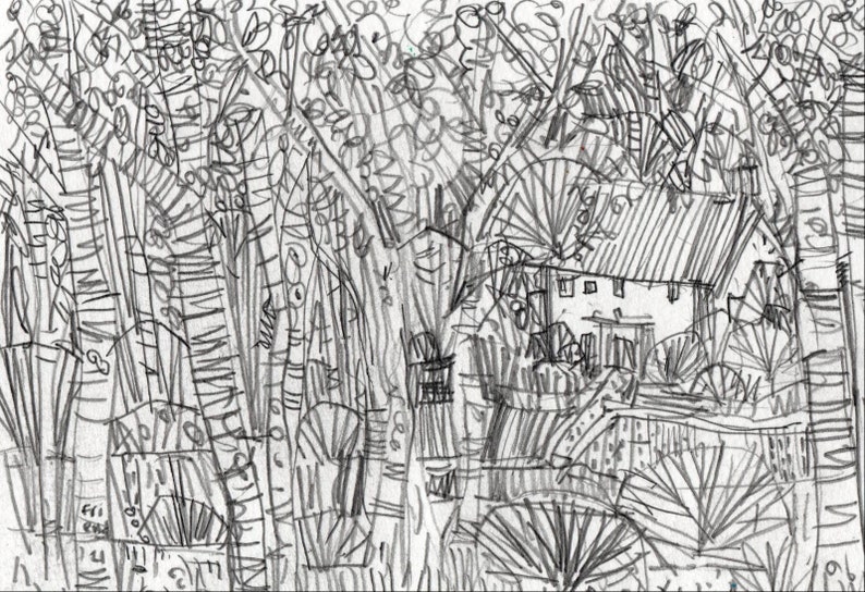 An Original A5 drawing by Richard Friend