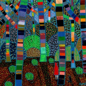 Hester&#39;s Woods. A Ltd edition, numbered and signed print from a Painting by Richard Friend