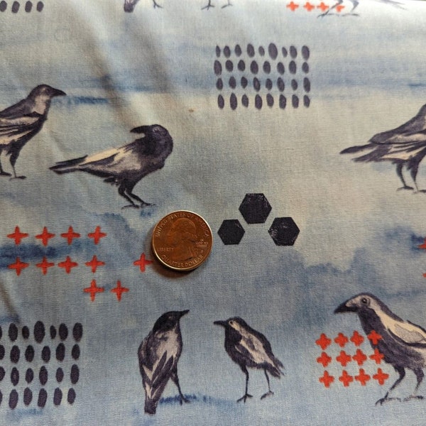 ORGANIC COTTON BLACKBIRD Fabric by Monaluna