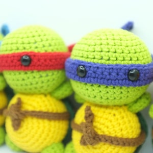 PATTERN Ninja Turtle TMNT Amigurumi Crochet PDF Instant Download image 5