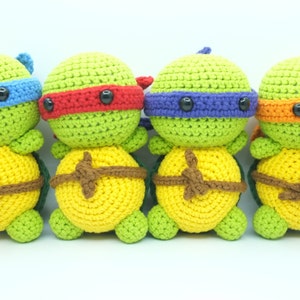 PATTERN Ninja Turtle TMNT Amigurumi Crochet PDF Instant Download image 4