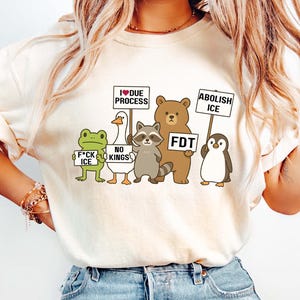 Abolish ICE Shirt, Animals Protesting Shirt, Resist Shirt, Anti ICE Shirt, Defend Immigrants Shirt, Pro Immigration Shirt, Goose Protest Tee