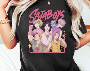 Saja Boys Shirt, Kpop Demon Hunters Shirt, Kpop Listener Gift, Saja Boys Huntrix Shirt, Mira Pullover For Zoey Tee, Jinu Tee, Rumi Fan Shirt