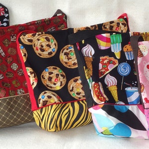 Food themed Insulated Lunch Bags, Lunch Tote image 1