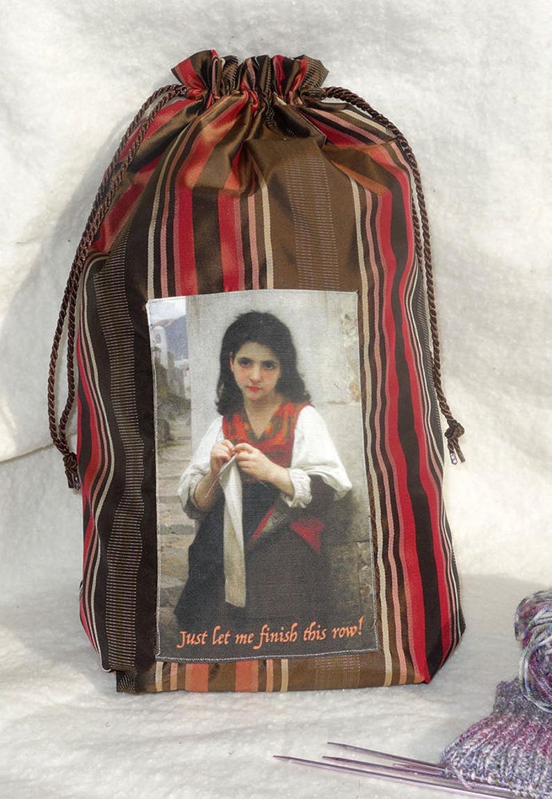 knitting project holder Knitting bag Finish the Row