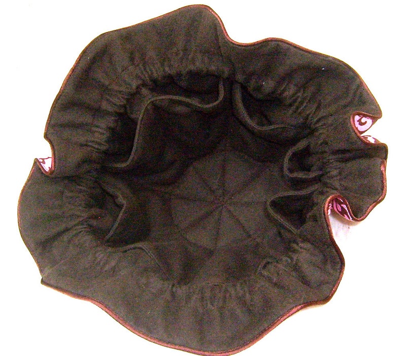 Anti Tarnish Jewelry Bag Pouch in brown and aqua baroque paisley