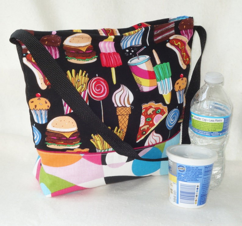 Food themed Insulated Lunch Bags, Lunch Tote image 6