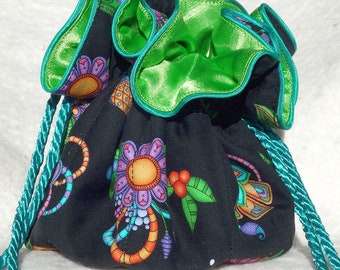 Cute floral jewelry pouch