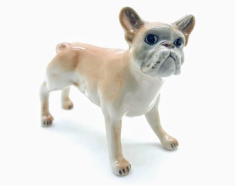 Boxer Dog Ceramic Figurine Animal Statue