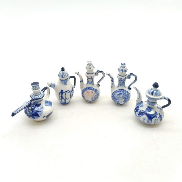 Teapot Chinese Porcelain Ceramic Miniature