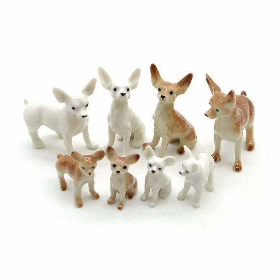 miniature chihuahua figurines