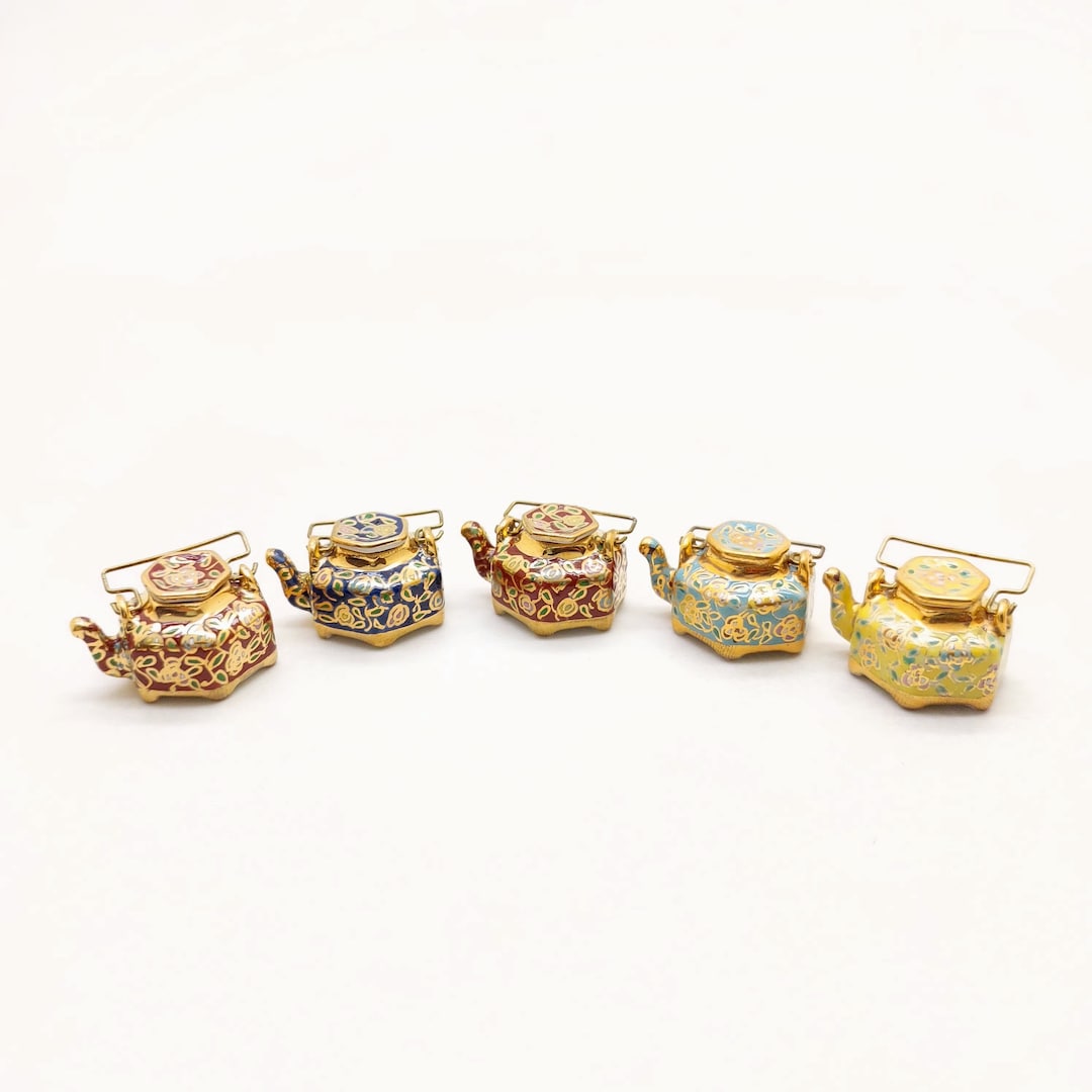 Garneck Théière En Laiton Miniature Théière Décor En Laiton