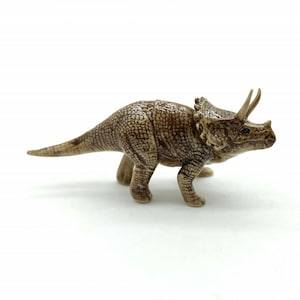 Anchiceratops Dinosaur, Ceramic Figurine Prehistoric Animal Life Statue