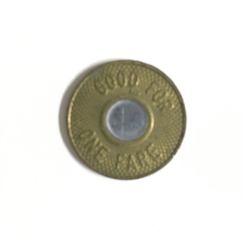 Vintage New York Subway Token Bullseye style