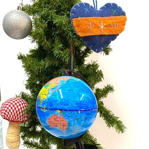 Plastic World Globe vintage ornament image 2