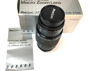 Vintage Auto Focus MACRO ZOOM Camera LENS